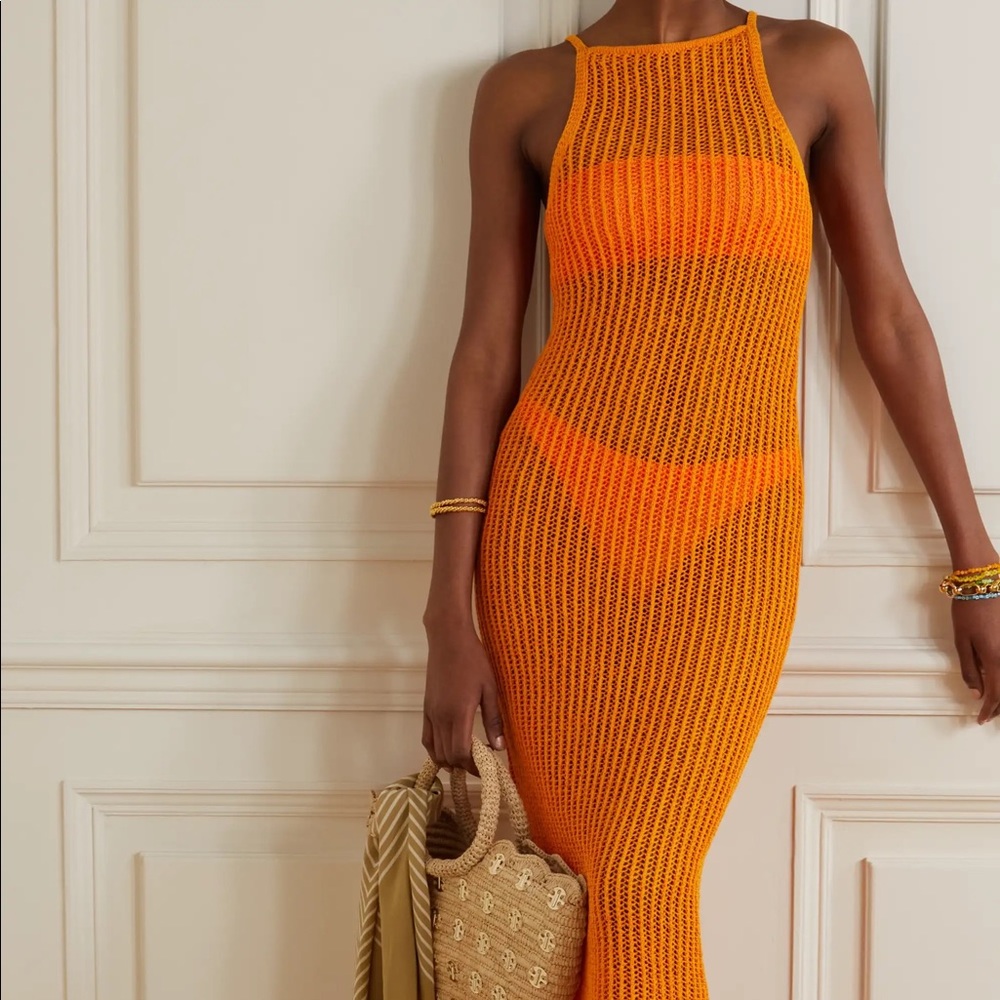 Cult gaia crochet coverup dress